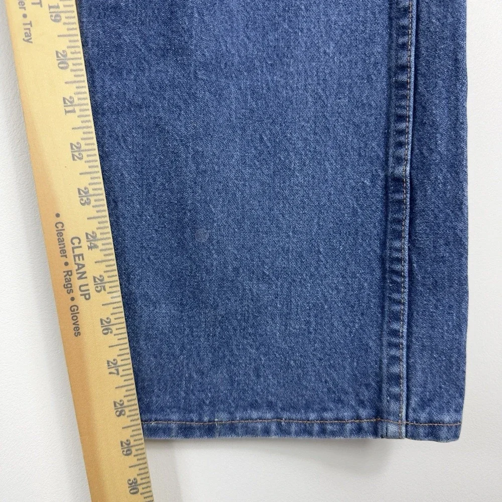 Wrangler 13MWZ Jeans Men 36x30 Denim Cowboy Cut Medium Wash Straight Heavyweight - Picture 7 of 13